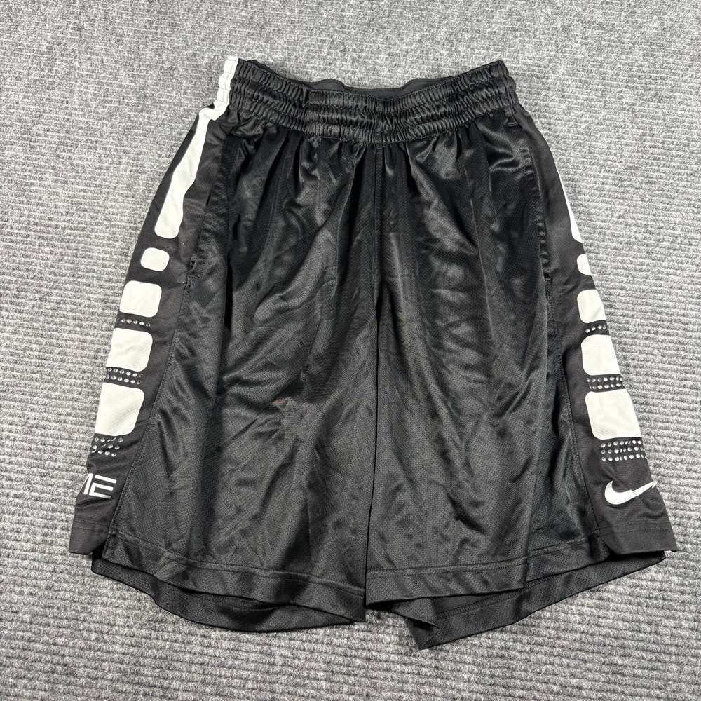 Nike Elite Basketball Shorts Mens L Black Excellent Dri-FIT Graphic Athletic